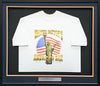 Walter Payton Autographed Framed White T-Shirt Chicago Bears "34" JSA #CC88893