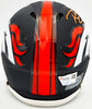 Russell Wilson Autographed Denver Broncos Flat Matte Black Speed Mini Helmet Fanatics Holo Stock #227949