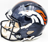Russell Wilson Autographed Denver Broncos Blue Full Size Authentic Speed Helmet Fanatics Holo Stock #227927