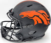 Russell Wilson Autographed Denver Broncos Eclipse Black Full Size Authentic Speed Helmet "Lets Ride" Fanatics Holo Stock #227930