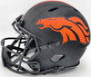 Russell Wilson Autographed Denver Broncos Eclipse Black Full Size Authentic Speed Helmet Fanatics Holo Stock #227931