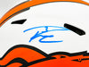 Russell Wilson Autographed Denver Broncos Lunar Eclipse White Full Size Authentic Speed Helmet Fanatics Holo Stock #227937