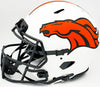 Russell Wilson Autographed Denver Broncos Lunar Eclipse White Full Size Authentic Speed Helmet Fanatics Holo Stock #227937