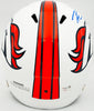 Russell Wilson Autographed Denver Broncos Flat Matte White Full Size Replica Speed Helmet Fanatics Holo Stock #227944