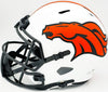 Russell Wilson Autographed Denver Broncos Lunar Eclipse White Full Size Replica Speed Helmet Fanatics Holo Stock #227940
