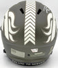 Russell Wilson Autographed Denver Broncos Camo Green Salute to Service Full Size Replica Speed Helmet Fanatics Holo Stock #227942