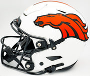 Russell Wilson Autographed Denver Broncos Lunar Eclipse White Full Size Authentic Hyper Speed Flex Helmet Fanatics Holo Stock #227934