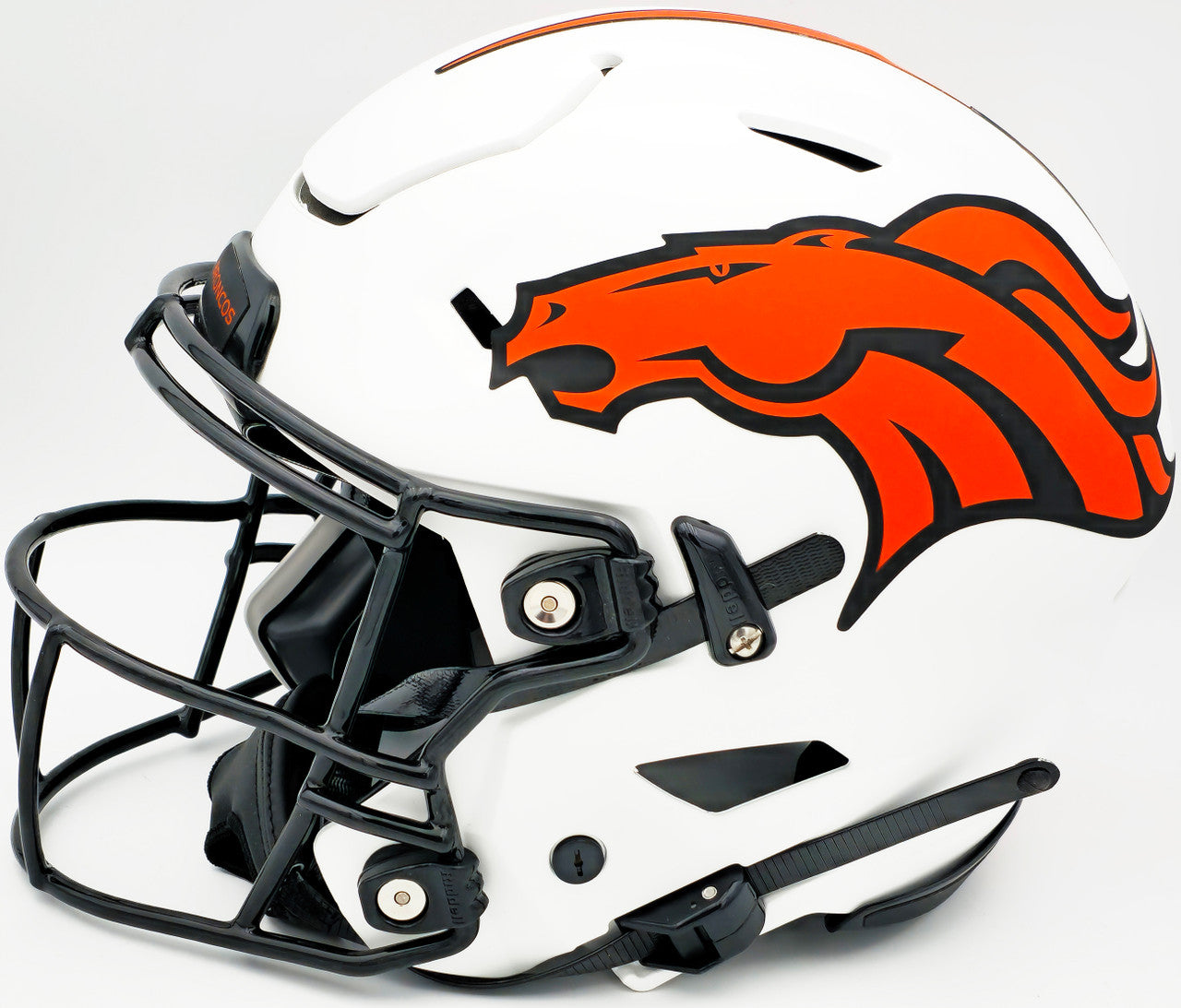 Russell Wilson Autographed Denver Broncos Lunar Eclipse White Full Size Authentic Hyper Speed Flex Helmet Fanatics Holo Stock #227933