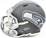 Unsigned Seattle Seahawks Slate Silver Speed Mini Helmet Stock #227959