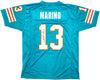 Miami Dolphins Dan Marino Autographed Teal Jersey Beckett BAS QR Stock #227329