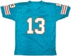 Miami Dolphins Dan Marino Autographed Teal Jersey Beckett BAS QR Stock #227329