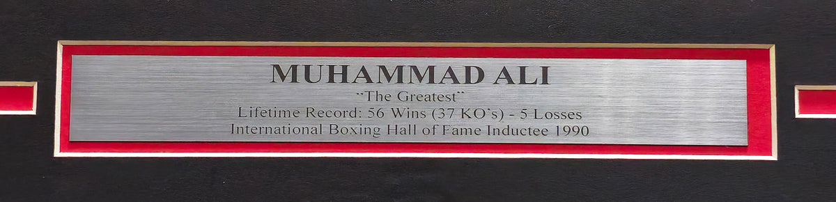 Muhammad Ali Autographed Framed 14x22 Poster (Creases) PSA/DNA #AA01862