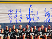 1966 Super Bowl I Champion Green Bay Packers Team Autographed Framed 16x20 Photo With 20 Signatures Including Bart Starr JSA #YY02722