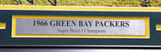 1966 Super Bowl I Champion Green Bay Packers Team Autographed Framed 16x20 Photo With 20 Signatures Including Bart Starr JSA #YY02722
