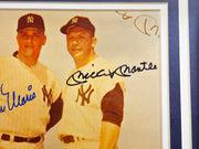 Mickey Mantle & Roger Maris Autographed Framed 8x10 Photo New York Yankees PSA/DNA #AN06862