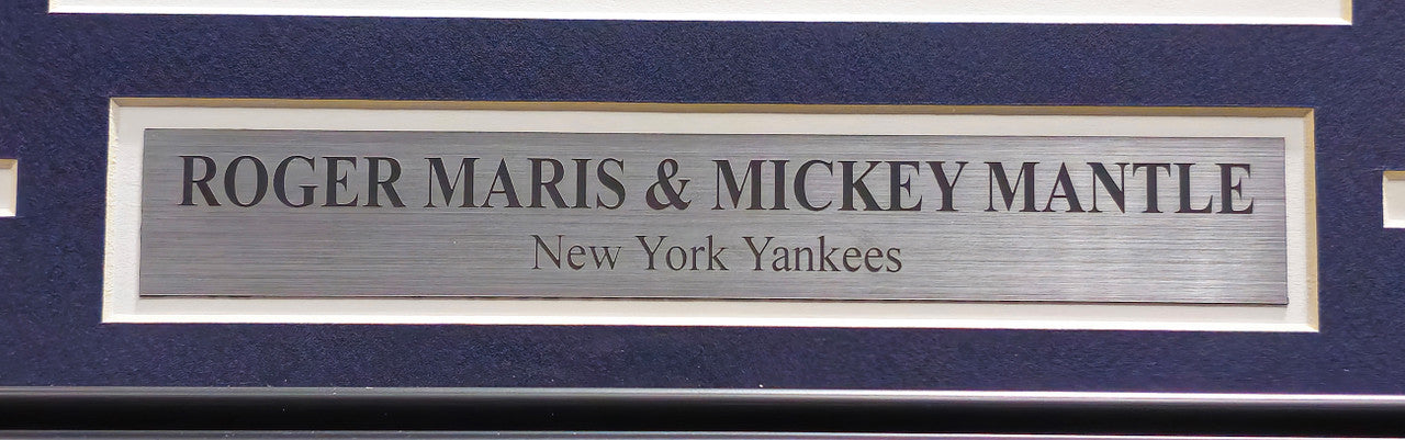 Mickey Mantle & Roger Maris Autographed Framed 8x10 Photo New York Yankees PSA/DNA #AN06862