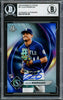Julio Rodriguez Autographed 2022 Bowman Platinum Rookie Card #41 Seattle Mariners Beckett BAS Stock #228011