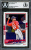 Juan Soto Autographed 2020 Donruss Optic Card #161 New York Mets Beckett BAS Stock #228032