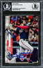 Juan Soto Autographed 2020 Topps Card #6 New York Mets Beckett BAS Stock #228035
