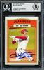 Juan Soto Autographed 2021 Topps Heritage Card #36 New York Mets Beckett BAS Stock #228041
