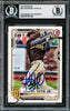Fernando Tatis Jr. Autographed 2021 Bowman Card #87 San Diego Padres Beckett BAS Stock #228048