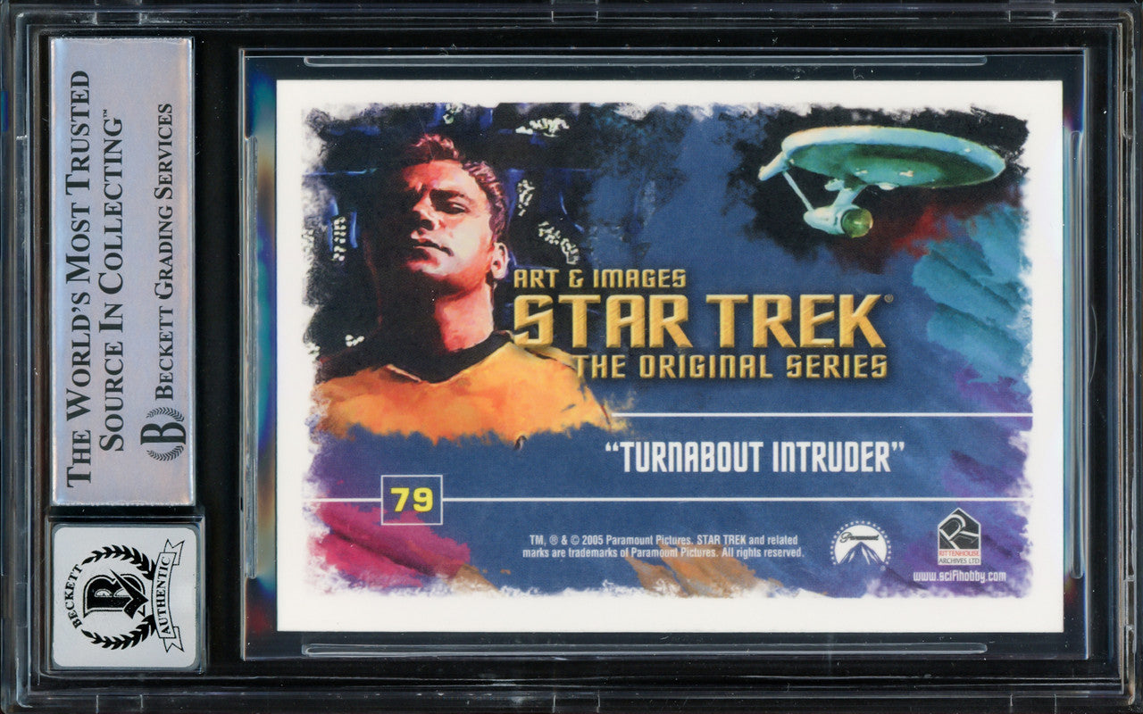 William Shatner Autographed 2005 Rittenhouse Art & Images Card #79 Star Trek The Original Series Captain Kirk Auto Grade Gem Mint 10 Beckett BAS Stock #228054