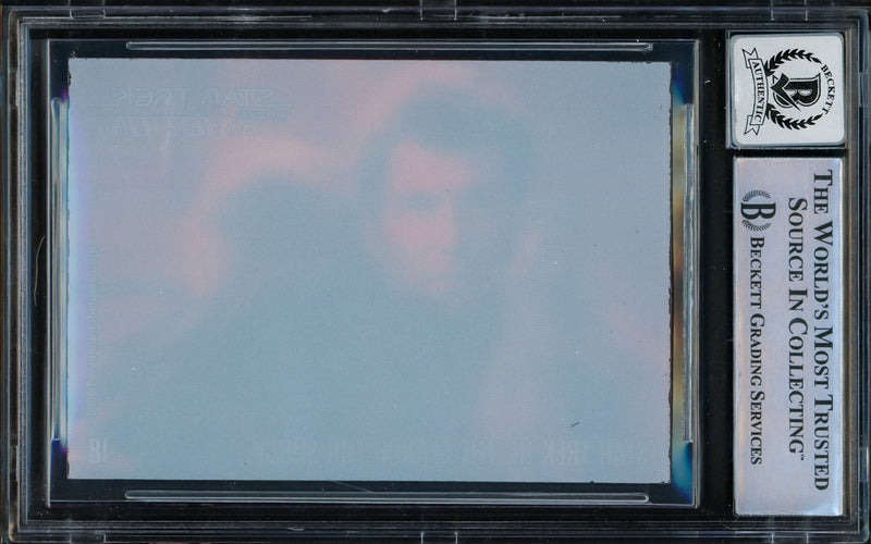 William Shatner Autographed 2008 Rittenhouse Movies In Motion Card #18 Star Trek The Original Series Captain Kirk Auto Grade Gem Mint 10 Beckett BAS Stock #228055