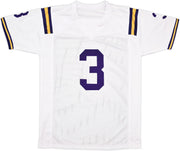 LSU Tigers Odell Beckham Jr. Autographed White Jersey Beckett BAS Witness Stock #242682