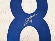 Los Angeles Rams Jared Verse Autographed White Jersey Beckett BAS Witness Stock #242683