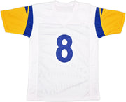 Los Angeles Rams Jared Verse Autographed White Jersey Beckett BAS Witness Stock #242683