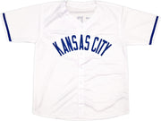 Kansas City Royals Salvador Perez Autographed White Jersey Beckett BAS Witness Stock #241645