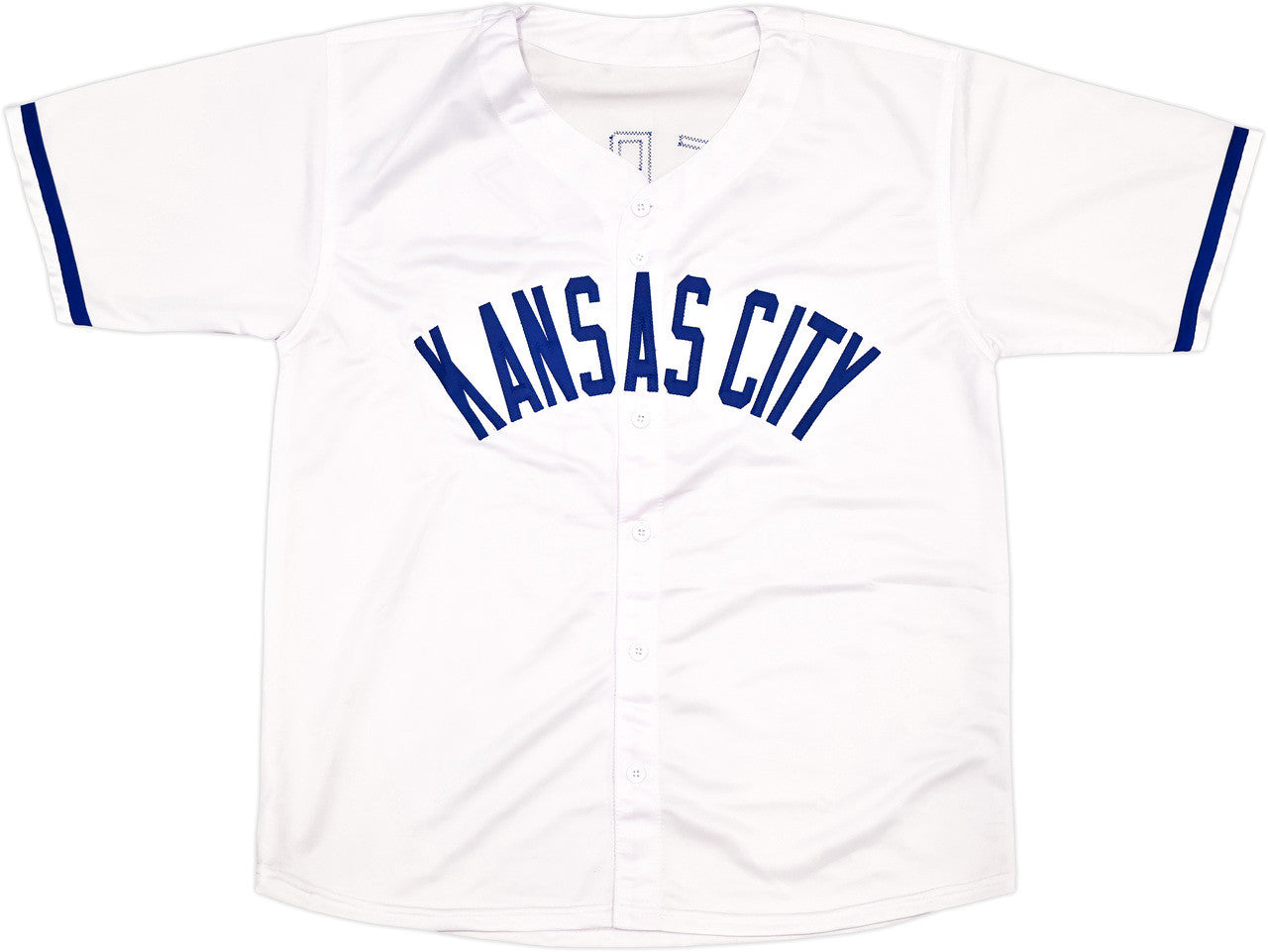 Kansas City Royals Salvador Perez Autographed White Jersey Beckett BAS Witness Stock #241645