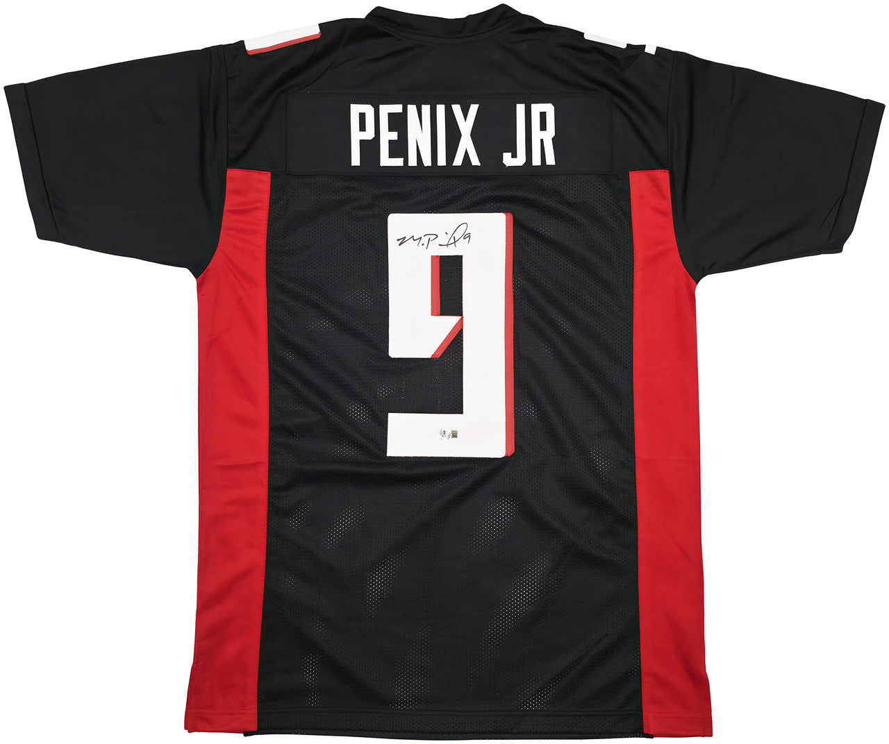 Atlanta Falcons Michael Penix Jr. Autographed Black Jersey Beckett BAS Witness Stock #242573
