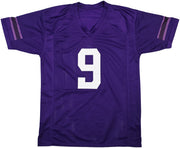 Washington Huskies Michael Penix Jr. Autographed Purple Jersey Beckett BAS Witness Stock #242574