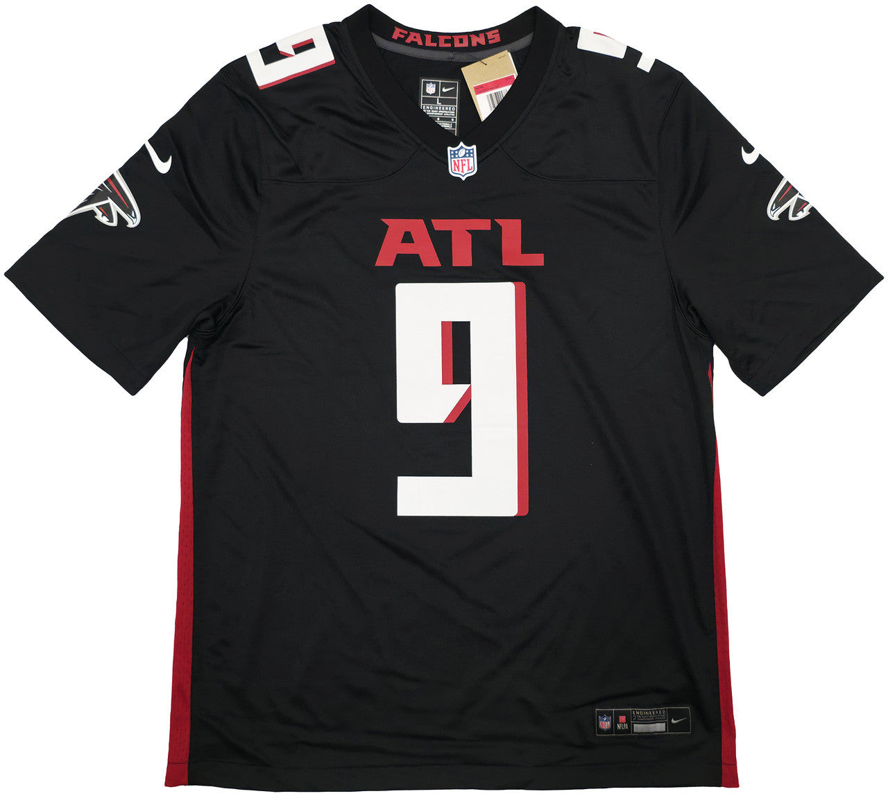 Atlanta Falcons Michael Penix Jr. Autographed Black Nike Jersey Size L Beckett BAS Witness Stock #242571