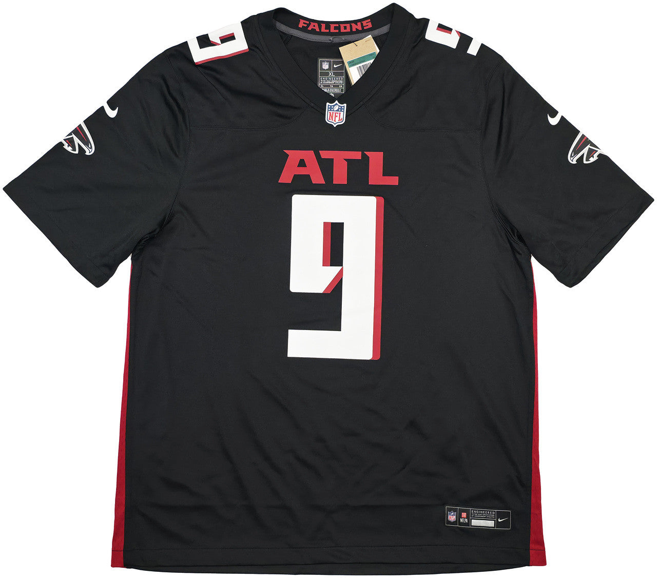 Atlanta Falcons Michael Penix Jr. Autographed Black Nike Jersey Size XL Beckett BAS Witness Stock #242572