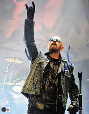Rob Halford Autographed 11x14 Photo Judas Priest Beckett BAS QR #AE31741