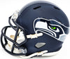 Matt Hasselbeck Autographed Seattle Seahawks Blue Speed Mini Helmet Beckett BAS Witness Stock #230081