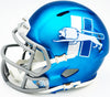 Sam LaPorta Autographed Detroit Lions Flat Matte Blue 2023 Alternate Speed Mini Helmet Beckett BAS Witness Stock #230027