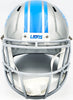 Sam LaPorta Autographed Detroit Lions Silver Full Size Replica Speed Helmet Beckett BAS Witness Stock #230024