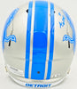 Sam LaPorta Autographed Detroit Lions Silver Full Size Replica Speed Helmet Beckett BAS Witness Stock #230024