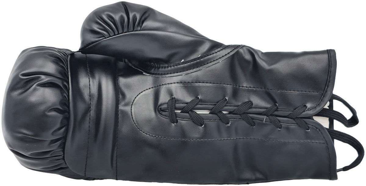 Mike Tyson Autographed Black Everlast Boxing Glove (Right Handed RH, Silver) Beckett BAS QR Stock #230020