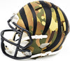 Ja'Marr Chase Autographed Cincinnati Bengals Camo Speed Mini Helmet Beckett BAS Witness Stock #230117