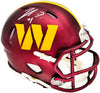 Jahan Dotson Autographed Washington Commanders Maroon Speed Mini Helmet Beckett BAS Witness Stock #230113