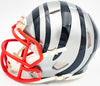 Ja'Marr Chase Autographed Cincinnati Bengals Flash Gray Speed Mini Helmet Beckett BAS Witness Stock #230118