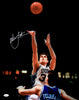 Christian Laettner Autographed 16x20 Photo Duke Blue Devils Shooting Signed Left JSA Stock #230038