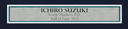 Seattle Mariners Ichiro Suzuki Autographed Framed White Nike Jersey IS Holo Stock #243017