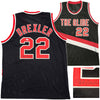 Portland Trailblazers Clyde Drexler Autographed Black & Red Jersey JSA Stock #228814