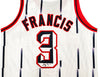 Houston Rockets Steve Francis Autographed White Jersey JSA Stock #228969