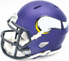 Aaron Jones Autographed Minnesota Vikings Purple Speed Mini Helmet Beckett BAS Witness Stock #228815